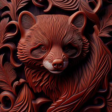 3D model red panda (STL)